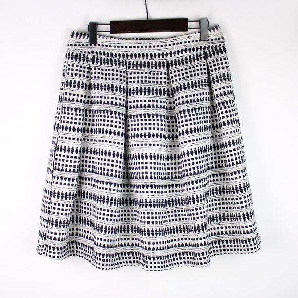 Ina Dresses & Skirts - INA Geometric High-Waisted Skater Skirt MEDIUM